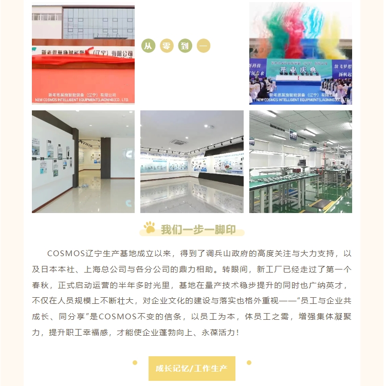COSMOS遼寧新工廠成長紀(jì)錄篇(圖3)